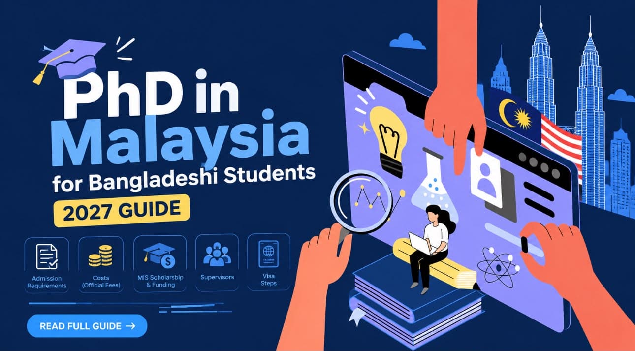 PhD in Malaysia for Bangladeshi Students (2027): Admission, Costs & Funding