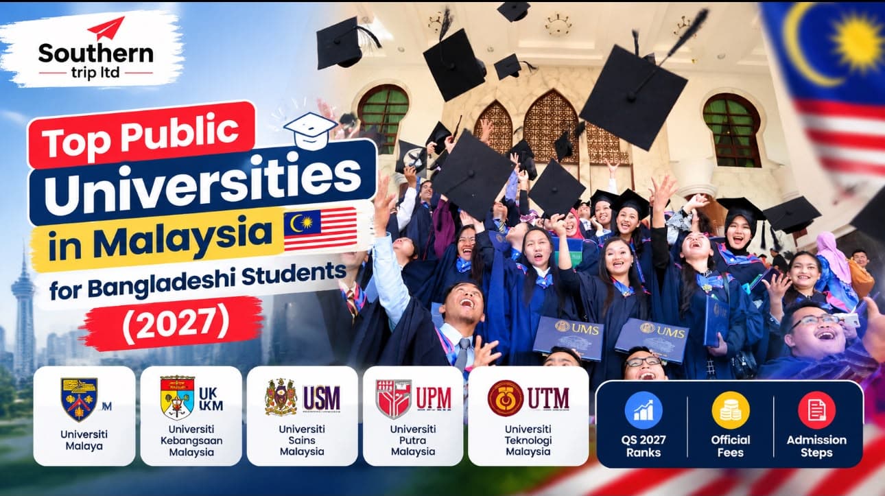 Top Public Universities in Malaysia for Bangladeshi Students (2027): UM, UKM, USM, UPM & UTM