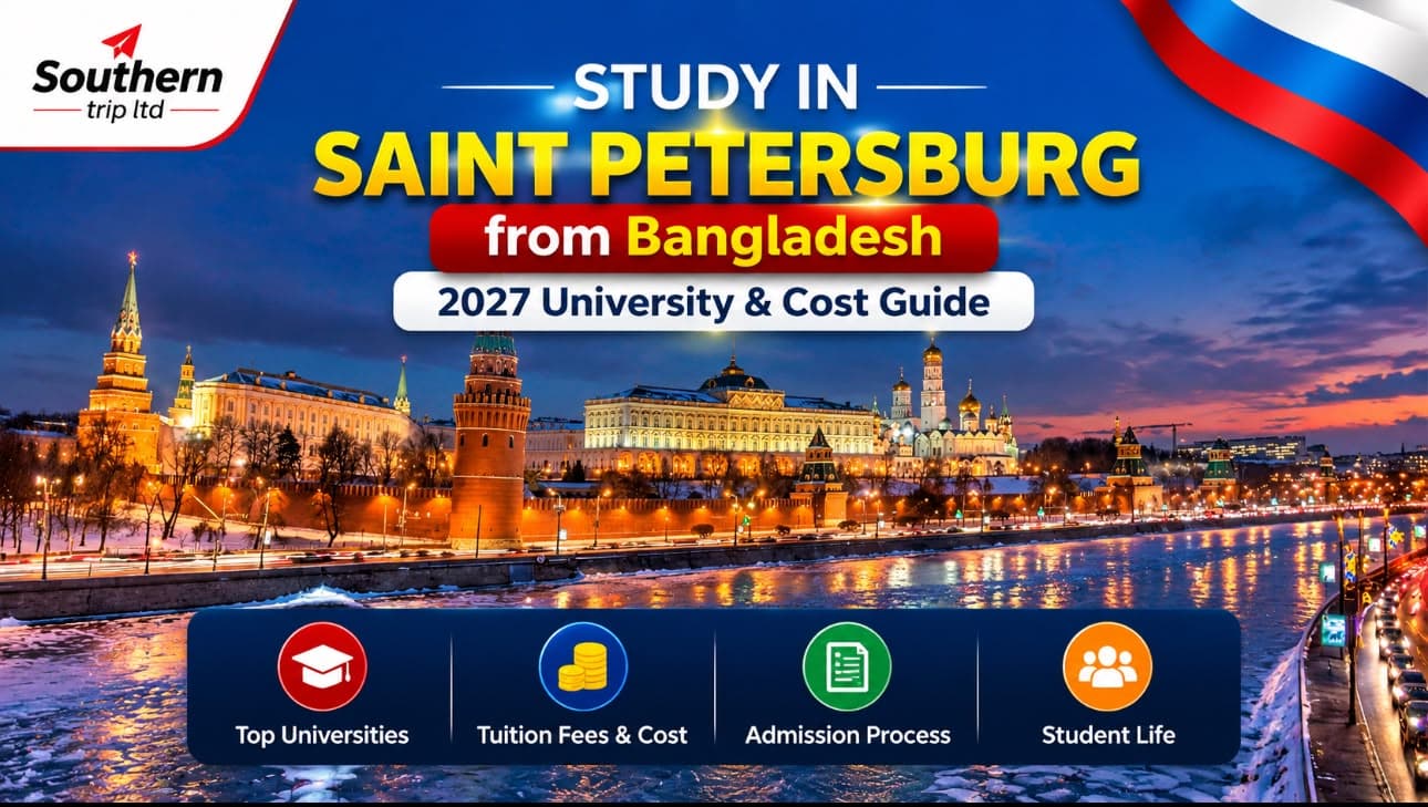 Study in Saint Petersburg from Bangladesh: 2027 University & Cost Guide